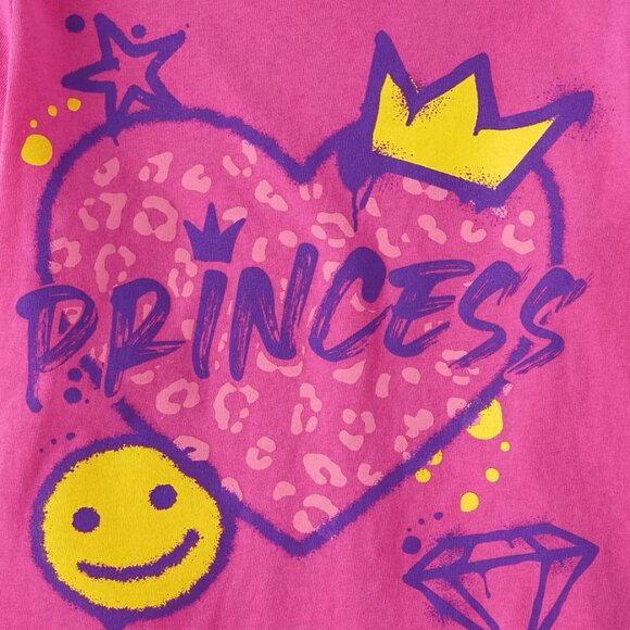 Pre-loved The Children's Place Princess Graphic Short Sleeve T-shirt XL 14 - Picture 7 of 7